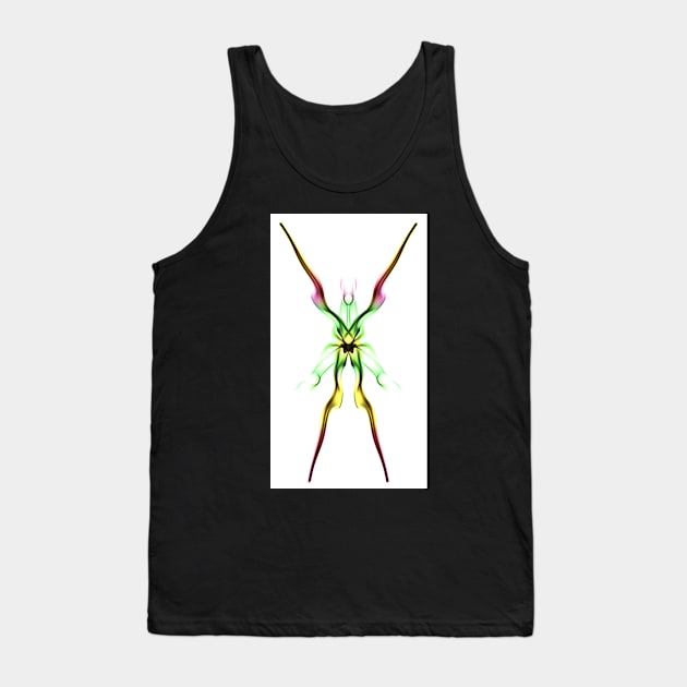 Unique and organic Smoke Art Abstract design Tank Top by AvonPerception